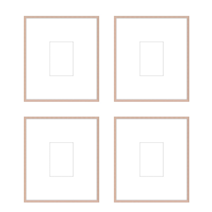 Gallery Wall - The Quads #Q207 Ashton (Flat) / Rose Gold Gallery Walls Made Easy