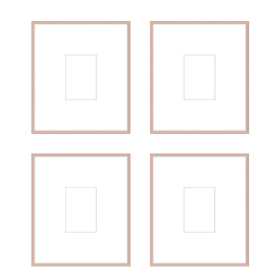 Gallery Wall - The Quads #Q207 Ashton (Flat) / Rose Gold Gallery Walls Made Easy