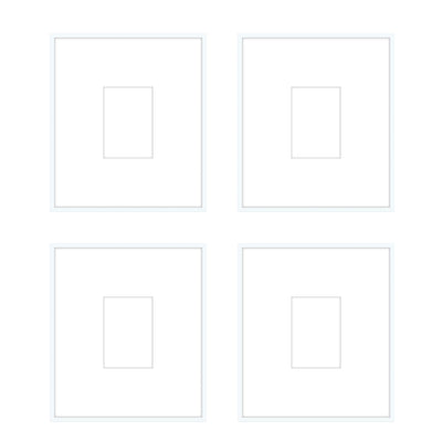 Gallery Wall - The Quads #Q207 Ashton (Flat) / White Gallery Walls Made Easy