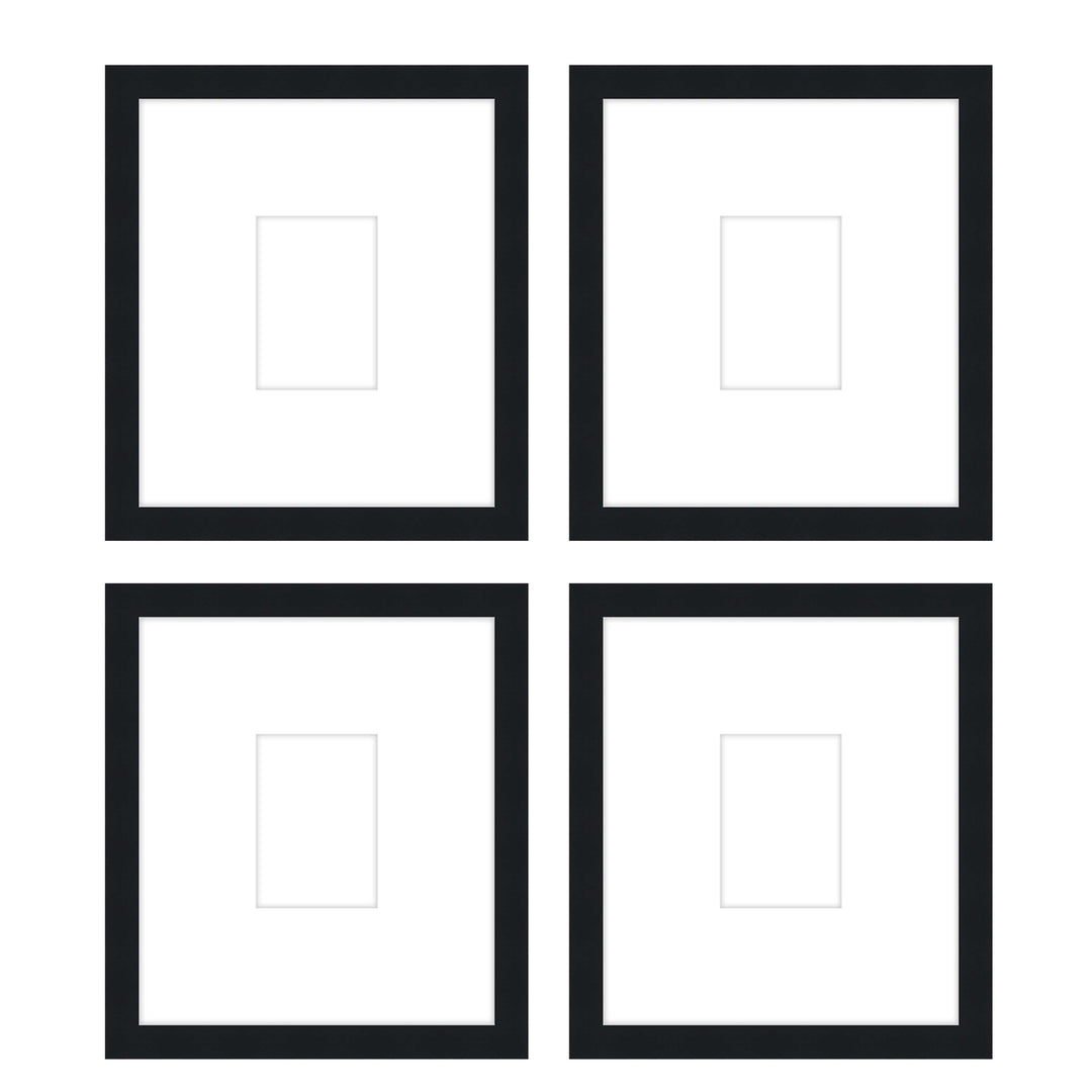 Gallery Wall - The Quads #Q207 Darby / Black Satin Gallery Walls Made Easy