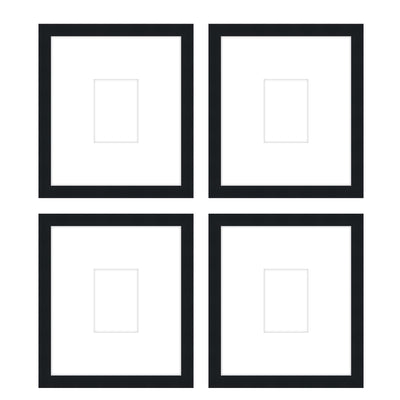Gallery Wall - The Quads #Q207 Darby / Black Satin Gallery Walls Made Easy