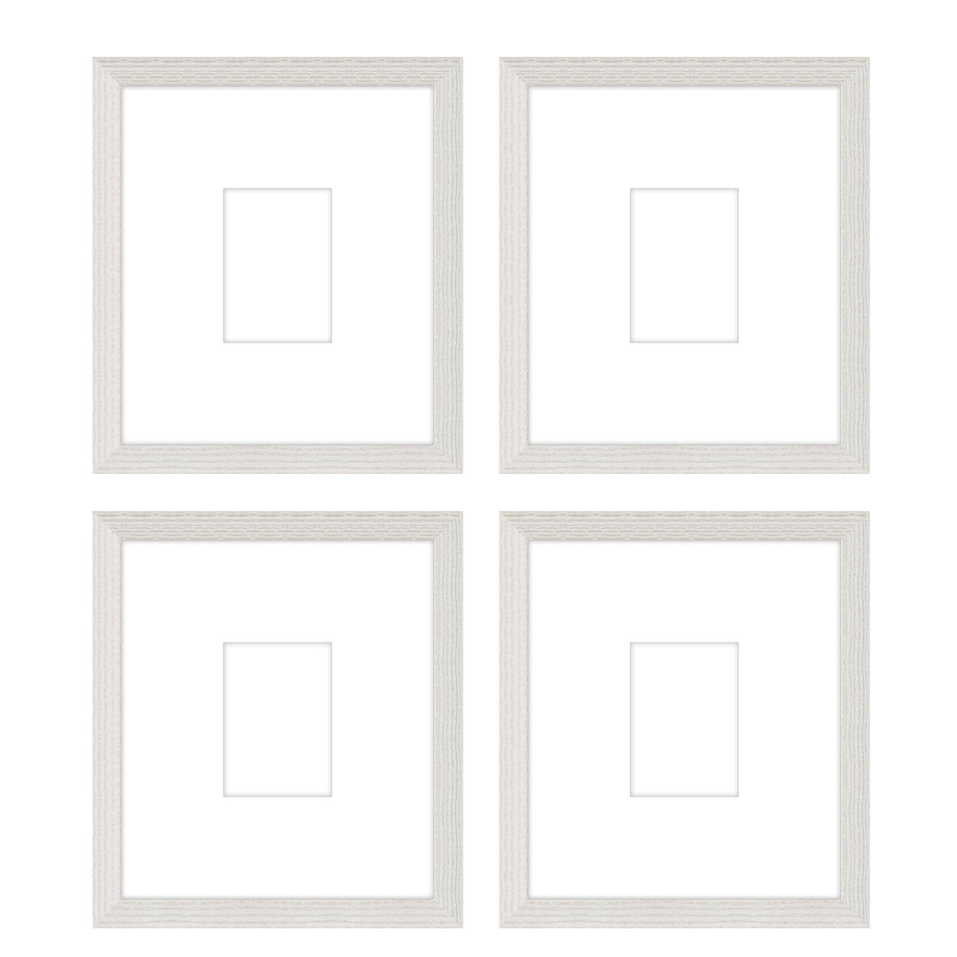 Gallery Wall - The Quads #Q207 Darby / White Wash Gallery Walls Made Easy