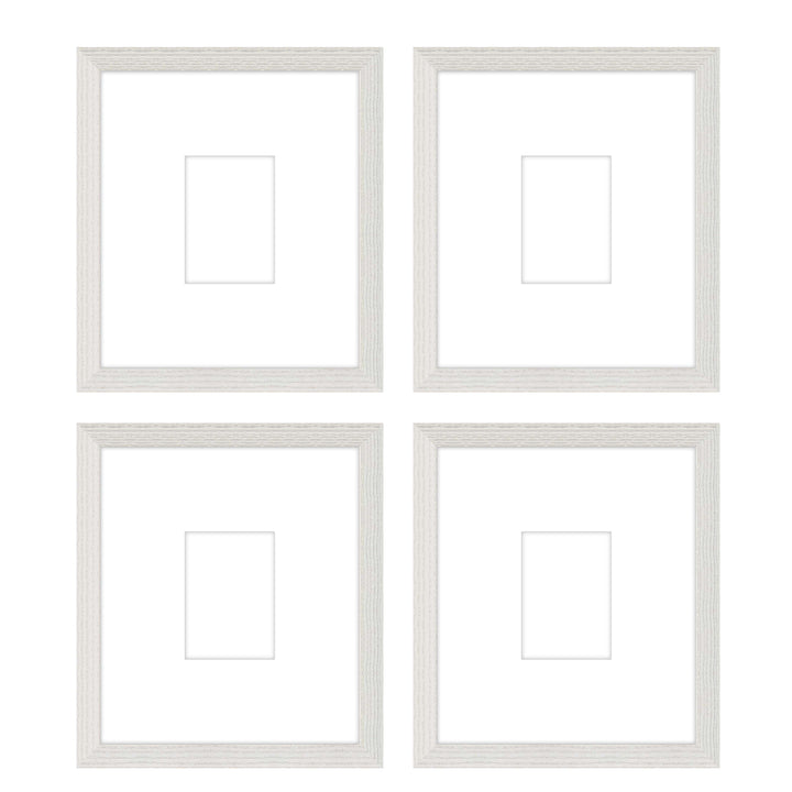 Gallery Wall - The Quads #Q207 Darby / White Wash Gallery Walls Made Easy