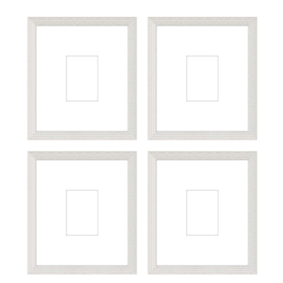 Gallery Wall - The Quads #Q207 Darby / White Wash Gallery Walls Made Easy