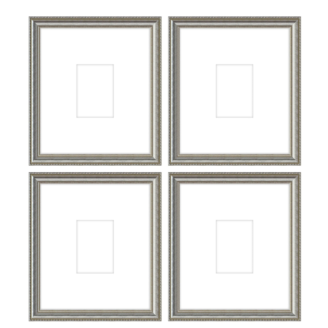 Gallery Wall - The Quads #Q207 Graysen / Silver Satin Gallery Walls Made Easy