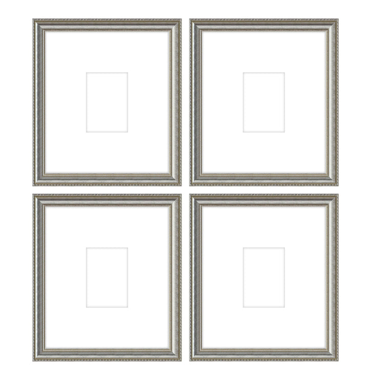 Gallery Wall - The Quads #Q207 Graysen / Silver Satin Gallery Walls Made Easy