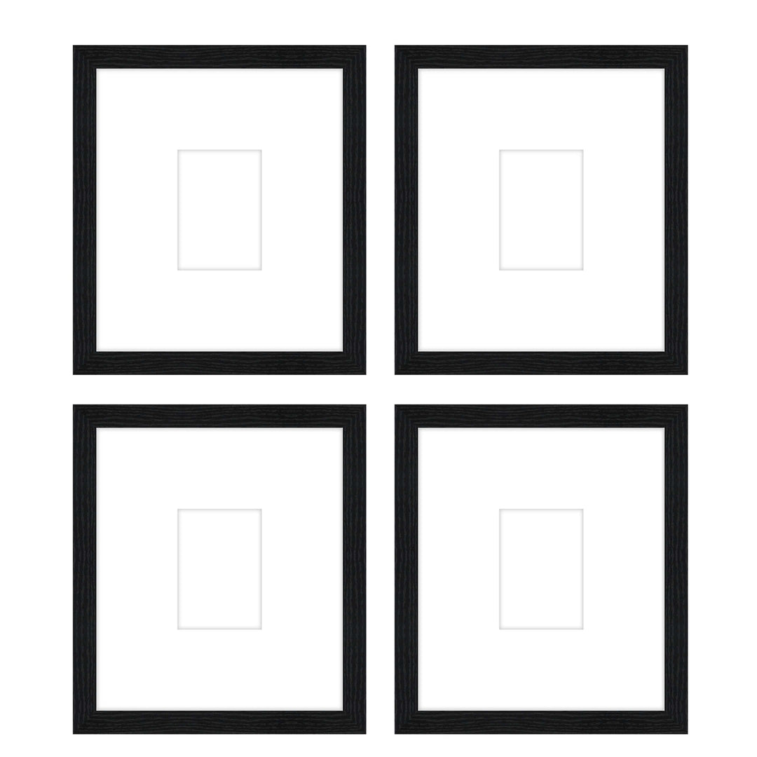 Gallery Wall - The Quads #Q207 Jensen / Black Grain Gallery Walls Made Easy