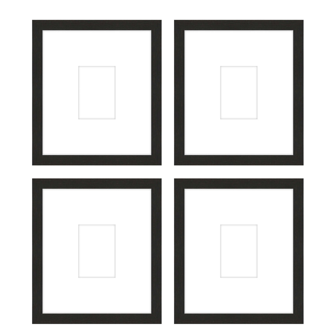 Gallery Wall - The Quads #Q207 Jensen / Coffee Gallery Walls Made Easy