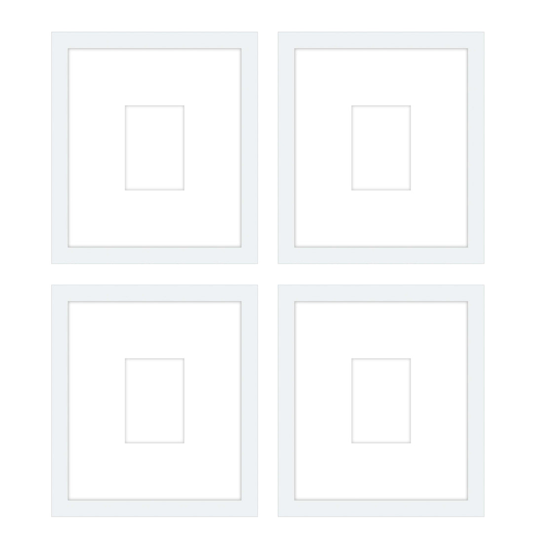 Gallery Wall - The Quads #Q207 Jensen / White Gallery Walls Made Easy