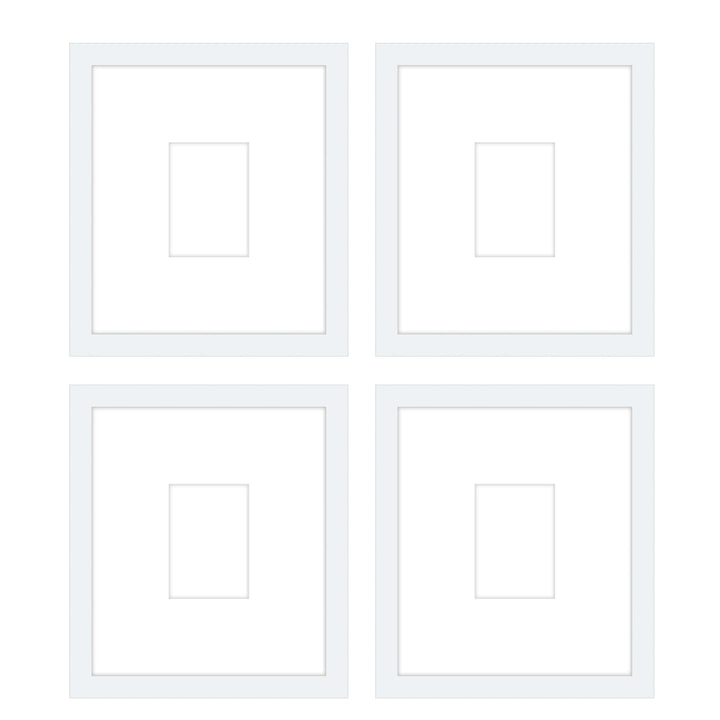 Gallery Wall - The Quads #Q207 Jensen / White Gallery Walls Made Easy