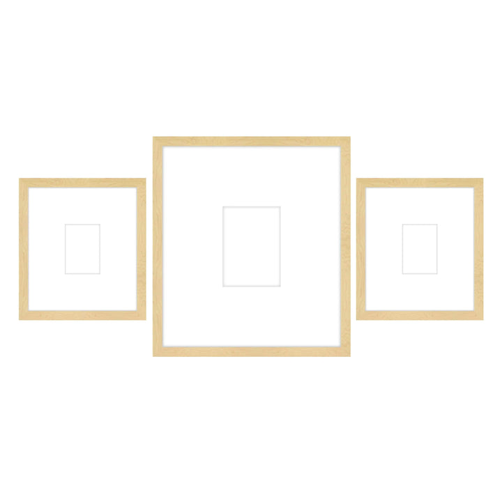 Gallery Wall -Triptych #103 Darby / Sand Gallery Walls Made Easy
