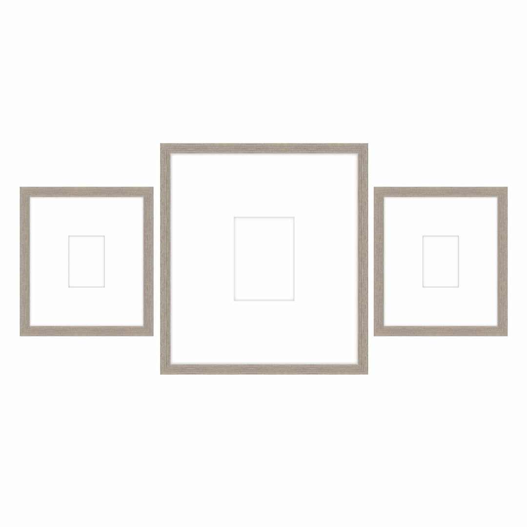 Gallery Wall -Triptych #103 Jensen / Rustic Gray Gallery Walls Made Easy