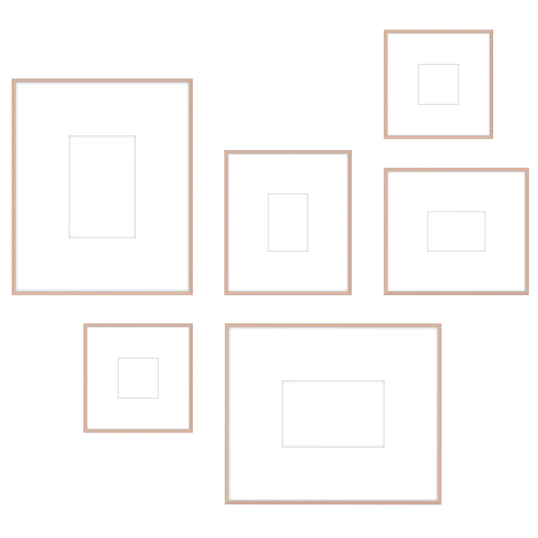 Gallery Wall - #W104 Ashton (Flat) / Rose Gold Gallery Walls Made Easy