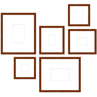 Gallery Wall - #W104 Darby / Umber Gallery Walls Made Easy
