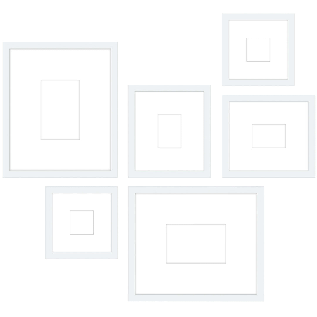 Gallery Wall - #W104 Jensen / White Gallery Walls Made Easy