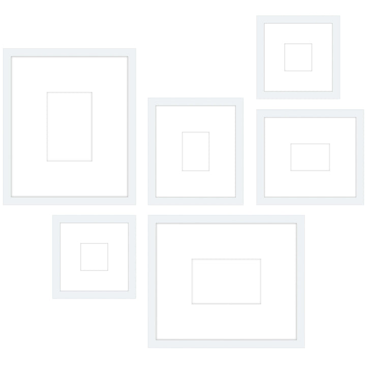 Gallery Wall - #W104 Jensen / White Gallery Walls Made Easy