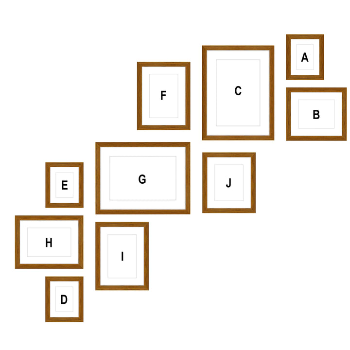 Staircase Gallery Wall - #S116 Jensen / Hazel Gallery Walls Made Easy