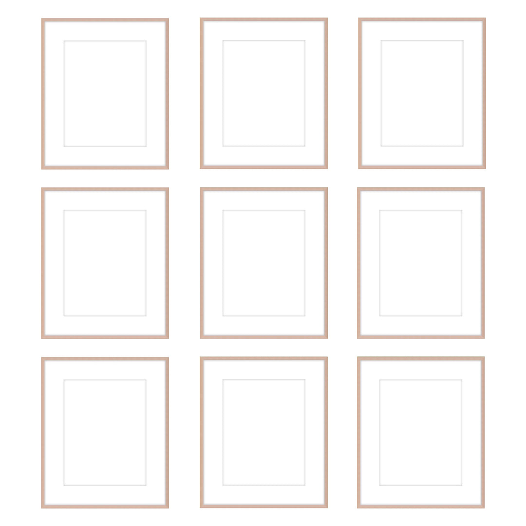 The Grids - G901 Ashton (Flat) / Rose Gold Gallery Walls Made Easy