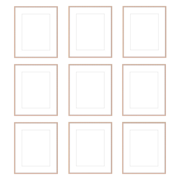 The Grids - G901 Ashton (Flat) / Rose Gold Gallery Walls Made Easy