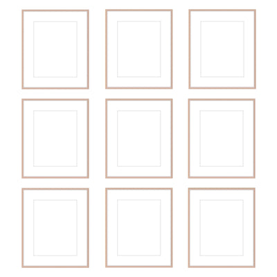 The Grids - G901 Ashton (Flat) / Rose Gold Gallery Walls Made Easy