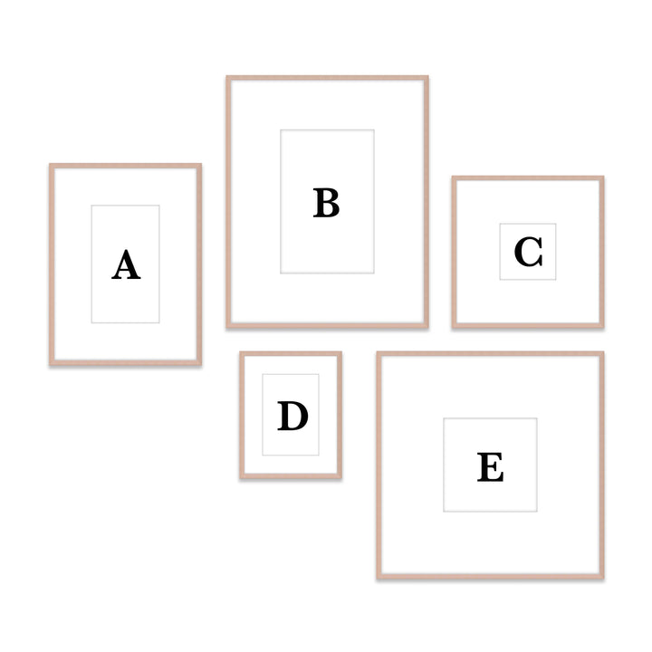 Use Copy of Gallery Wall #803 Ashton Frame (flat) / Rose Gold Gallery Walls Made Easy